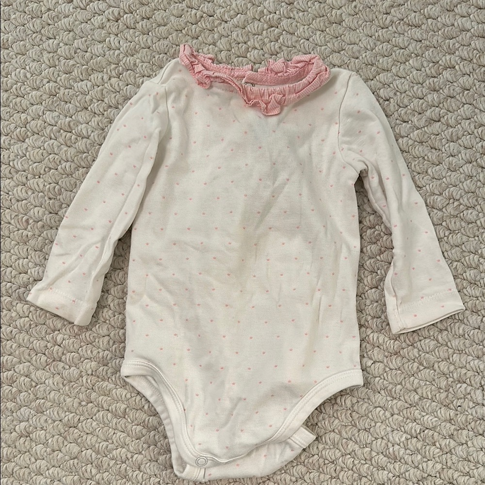 Pink and White Kids One Piece